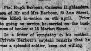 Hugh Barbour (Camerons)
