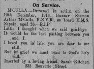 Arthur McCulla/ Mculla/ McCullagh